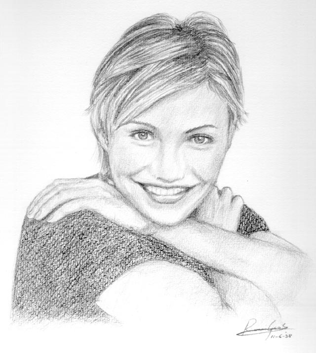 Pencil Drawings of Famous Celebrities